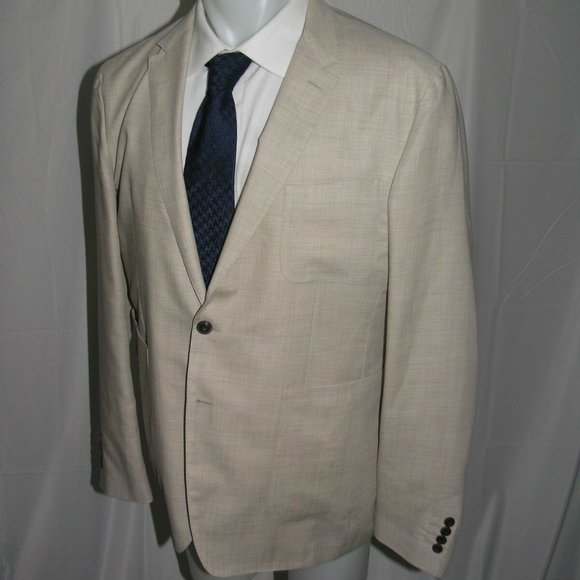 Burberry London Two Button Cashmere Blazer 46R NEW